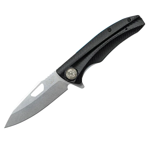 PDK-2S: Police Duty Knife, Grooved Grip, Stonewashed Blade