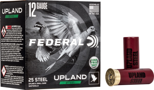 FEDERAL UPLAND STEEL 12GA - 2.75" 1-1/8OZ #7.5 25RD 10BX/C