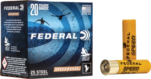 FEDERAL SPEED SHOK 20GA 3" - 7/8OZ #2 1550FPS 25RD 10BX/CS