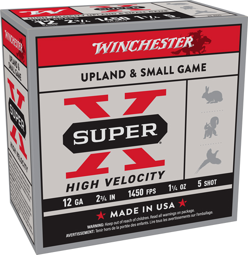 WINCHESTER SUPER-X 12GA 2.75" - 1-1/4OZ #5 1450FPS 25RD 10BX/C