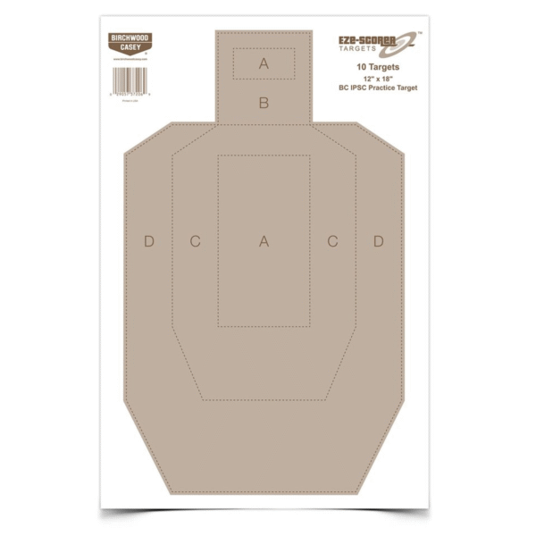 Eze-Scorer 12 x 18 BC IPSC Practice Target