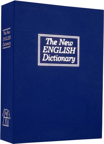 BULLDOG DIVERSION BOOK SAFE - BLUE 3 WHEEL COMBINATION LOCK