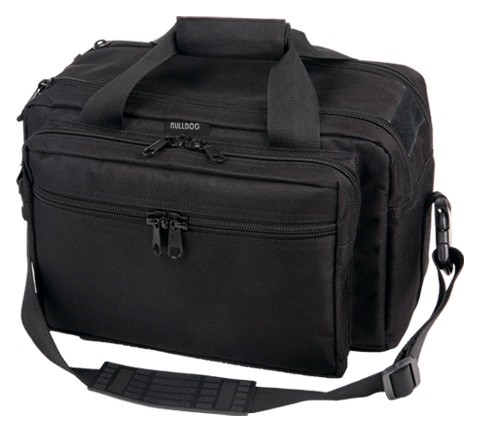 BULLDOG EXTRA LARGE RANGE BAG - BLACK W/ PISTOL RUG
