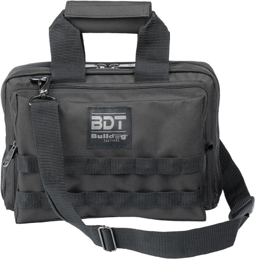 BULLDOG DELUXE 2 PISTOL RANGE - BAG W/MOLLE BLACK