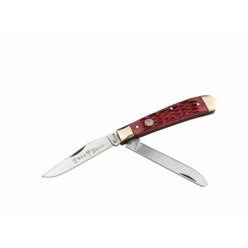 BOKER TRADITIONAL SERIES 2.0 TRAPPER JIGGED RED