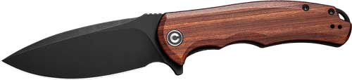 CIVIVI KNIFE PRAXIS 3.75" - CUIBOURTIA WOOD/BLACK STNWSH