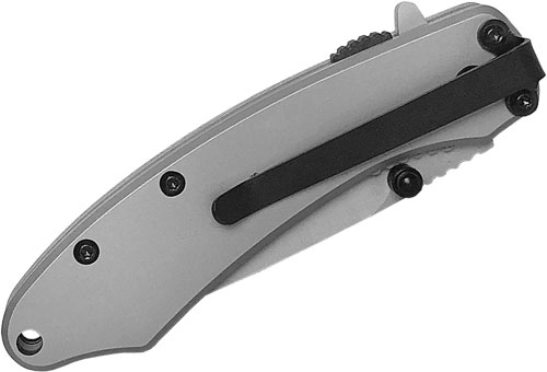 ABKT CATTLEMANS CUTLERY SCYTHE - 2.75" ASSISTED OPENER SS BLD