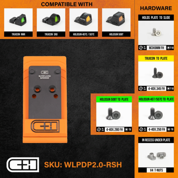 Optics Adapter Plate - Walther Defense PDP 2.0