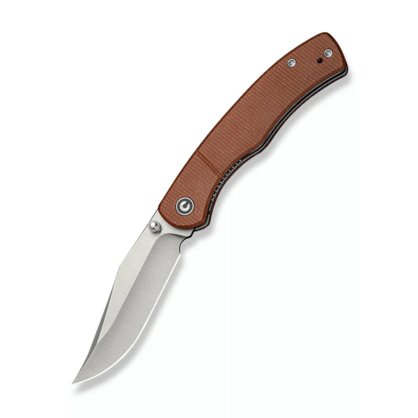 CIVIVI Clingman Front Flipper & Thumb Stud Knife Micarta Handle (2.99"" Nitro-V Blade) C23065-3