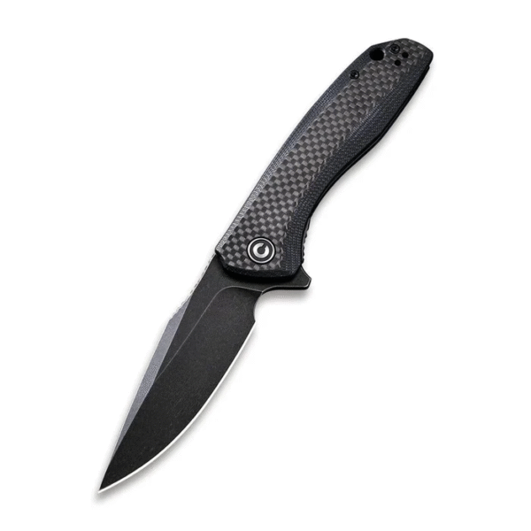 CIVIVI Baklash Flipper Knife G10 & Carbon Fiber Handle (3.5"" 9Cr18MoV Blade) C801I