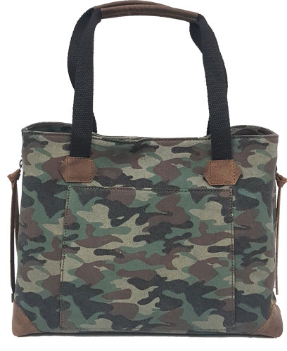 VERSACARRY CONCEAL CARRY PURSE - CANVAS CAMO TOTE STYLE