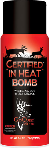 CONQUEST SCENTS DEER LURE - CERTIFIED IN HEAT AEROSOL 4OZ