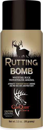 CONQUEST SCENTS DEER LURE - RUTTING BUCK BOMB AERO 3.5OZ