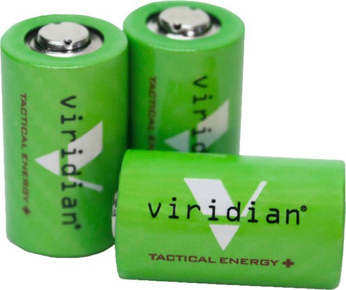 VIRIDIAN LITHIUM BATTERY CR2 - 3-PACK FITS C-SERIES