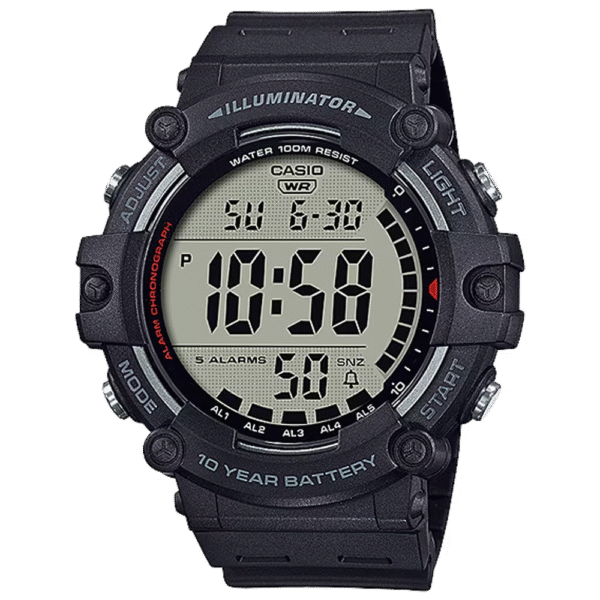 Classic Digital Watch w/ 10-Year Battery