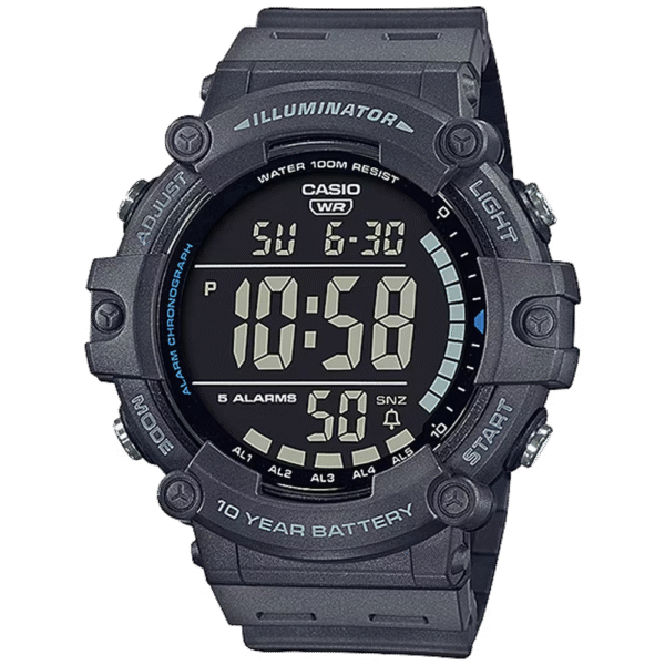 Classic Digital Watch w/ 10-Year Battery