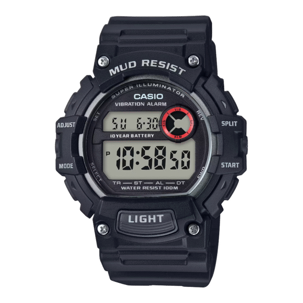 Mud-Resistant Digital Watch w/ Vibration Alarm