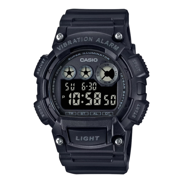 Classic Digital Watch w/ Vibration Alarm & Super Bright Backlight