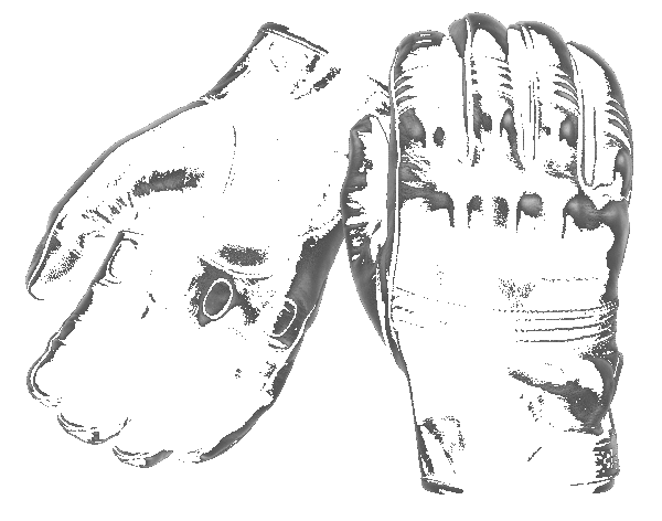 All-Leather Gloves with Knuckle Armor