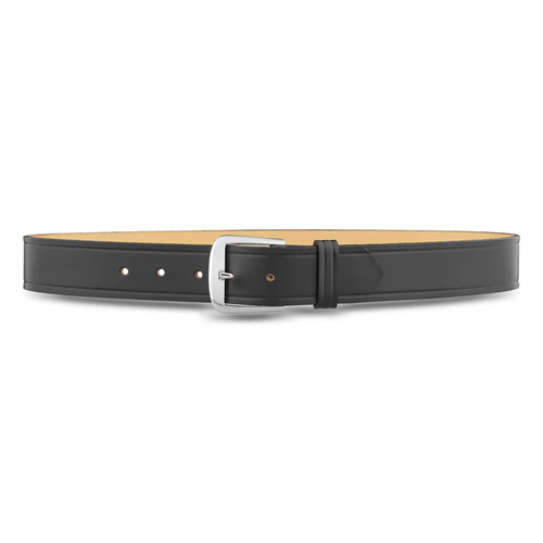 1-1/2"" Plain Leather Garrison Belt with Nickel Buckle
