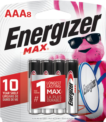 ENERGIZER MAX BATTERIES AAA - 8-PACK