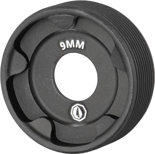 RUGGED SUPPRESSORS FRONT CAP - 9MM OBSIDIAN 9/45
