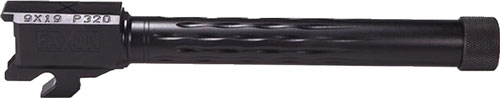 FAXON SIG P320 FULLSIZE 9MM - FLAME FLUTE THREADED BLK