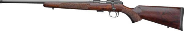 CZ 457 AMERICAN LH 22WMR - 24.5" BLUED BARREL WALNUT STK