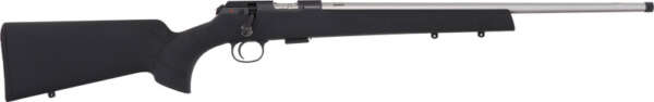 CZ 457 AMERICAN 22LR 20.5" SS - THREADED BBL. BLACK STOCK