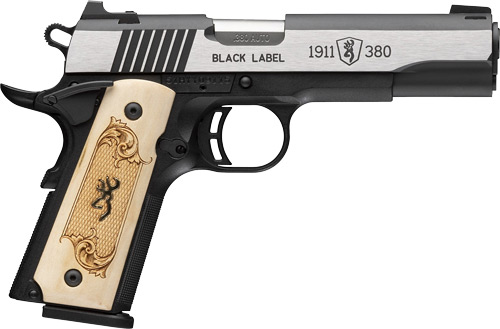 BROWNING 1911-380 BLACK LABEL - 380ACP 4.25"FS 10RD MAPLE