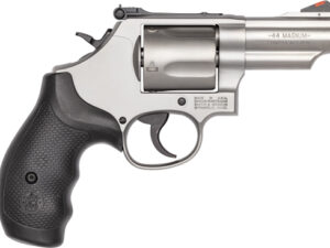 S&W 69 44MAG 2.75" ADJ - 5-SHOT STAINLESS RUBBER