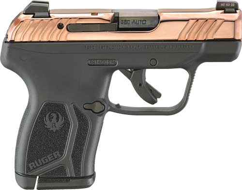 RUGER LCP MAX 380ACP FRONT - NIGHT SGT ROSE GOLD PVD SLIDE
