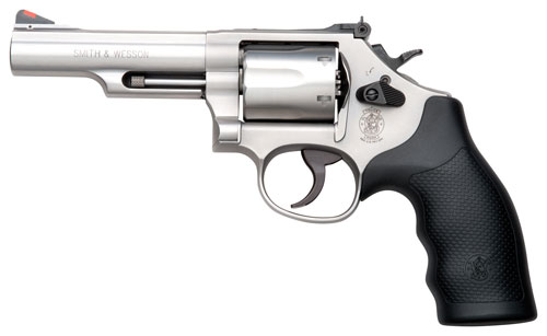 S&W 66 357 MAG 4.25" ADJ - 6-SHOT STAINLESS RUBBER