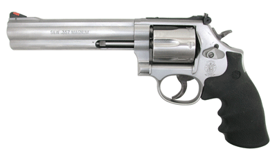 S&W 686PLUS 357 6" AS 7-SHOT - STAINLESS STEEL RUBBER
