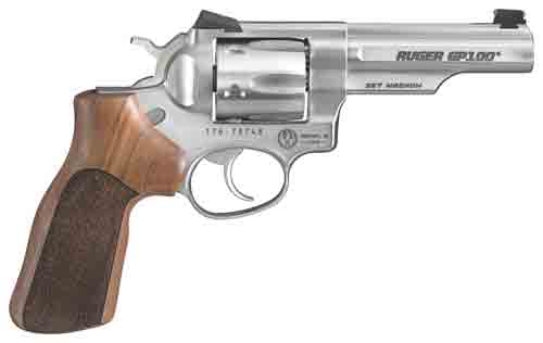 RUGER GP100 357MAG 4.2" FS - MATCH SS HOGUE STIPPLED HRWD