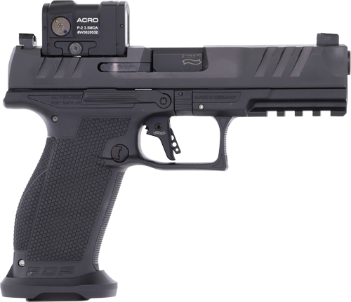 WALTHER PDP PRO ACRO INSTALLED - 9MM 4.5" 10-SHOT BLACK FRAME