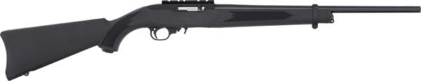 RUGER 10/22 CARBINE 22LR - BLACK SYNTHETIC W/SCOPE BASE
