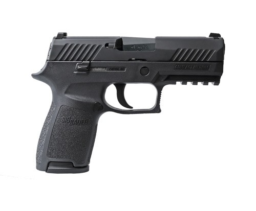 SIG P320 COMPACT 45ACP 3.9" - DAO SIGLITE (2)9RD POLY/BLACK