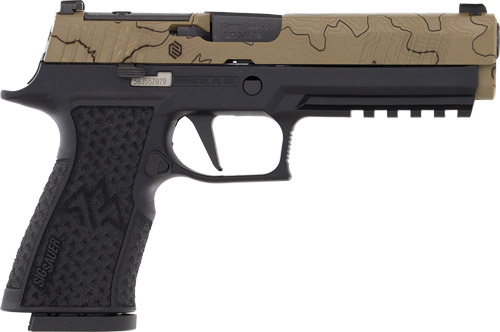 SIG P320 XTEN ENDURE 10MM 5" - XRAY3 (3)15RD TAN TOPO/BLACK