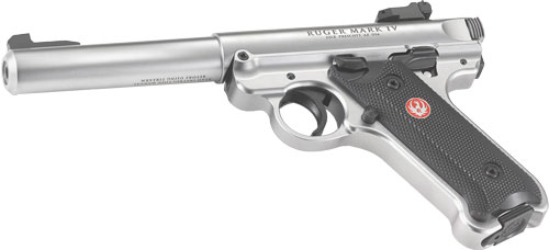 RUGER MARK IV TARGET 22LR - 5.5" BULL AS S/S BLACK PLSTC