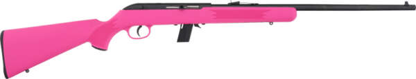 SAVAGE 64F 22LR 21" BBL - BLUED/PINK SYNTHETIC