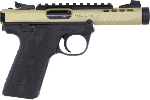 RUGER MARK IV 22/45 LITE 22LR - 4.4" AS THREADED CHAMPAGNE