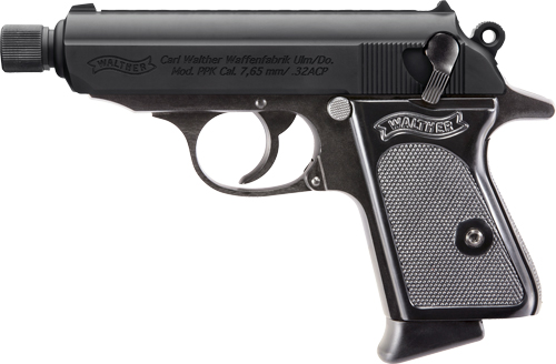 WALTHER PPK SD 32ACP BLACK FS - 7RD BLACK SYNTHETIC GRIPS