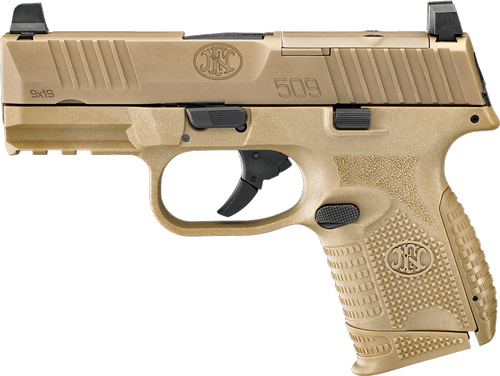 FN 509 COMPACT MRD 9MM LUGER - 1-12RD 1-15RD FDE