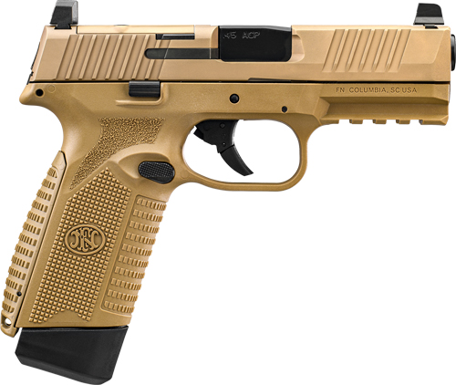 FN 545 MRD 45 ACP NMS - 2-10 RD MAGS FDE
