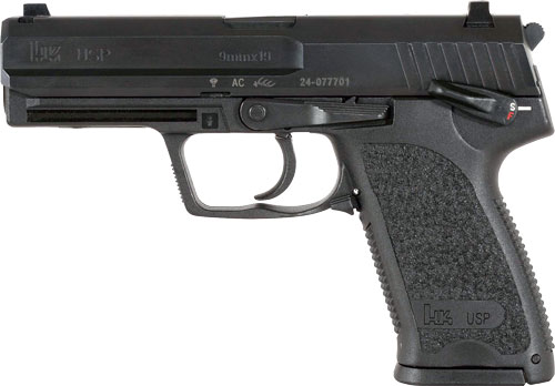 HK USP9 V1 DA/SA 9MM LUGER - 4.25" BBL 2-15RD BLACK