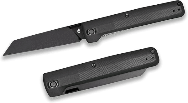 Gerber Gear Pledge Folding Knife - 3.7"" Plain Edge Blade - Omni Gray EDC