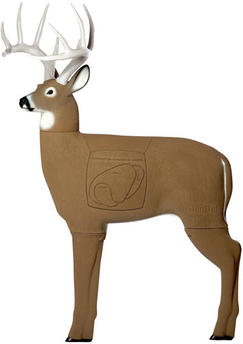 GLENDEL 3D BUCK TARGET 48" W/4 - SIDED INSERT BROADHEAD RATED