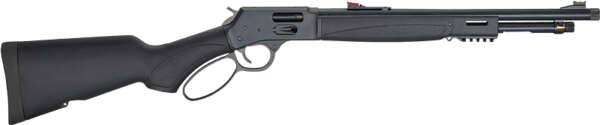 HENRY X MODEL LEVER 44MAG/SPL - 17.4" TB BLUED BLACK SYN.