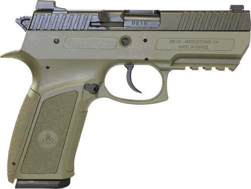 IWI JERICHO 941 ENHANCED 9MM - 3.8" 2-16RD MAG OD GREEN POLY